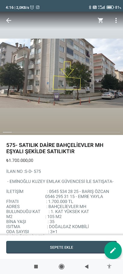 KUZEY EMLAK DANIŞMANLIK HİZMETLERİ