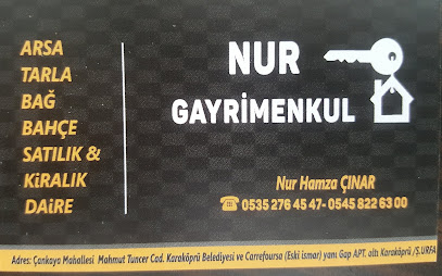 NUR EMLAK Nur Hamza ÇINAR
