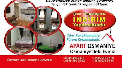 OSMANIYE GÜNLÜK KİRALIK EV APART DAİRE